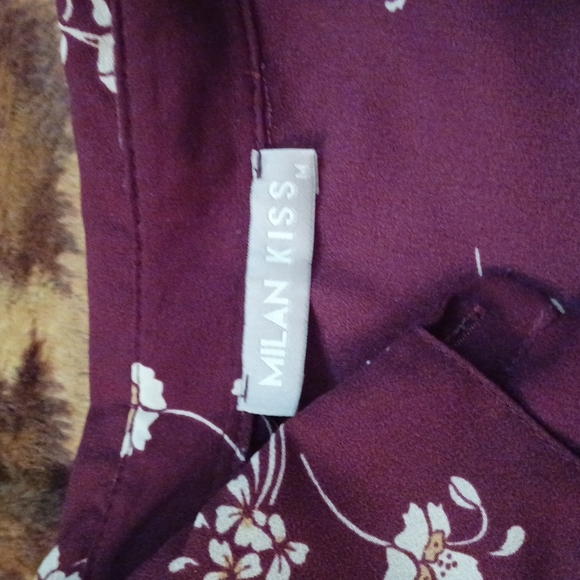 Burgundy blouse, size m/l - Picture 2 of 4